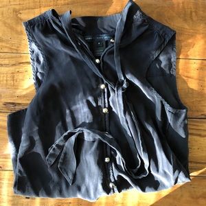 Marc Jacobs Black Silk Blouse